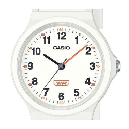 Casio Pop Analog White Bio Based Resin Strap White Dial Quartz LQ-24B-7B Women's Watch