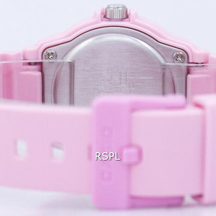 Casio Pink Resin Strap LRW-200H-4B2VDF LRW-200H-4B2V Womens Watch