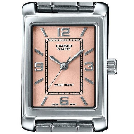 Casio Standard Analog Stainless Steel Pink Dial Quartz LTP-1234DD-4A Women's Watch