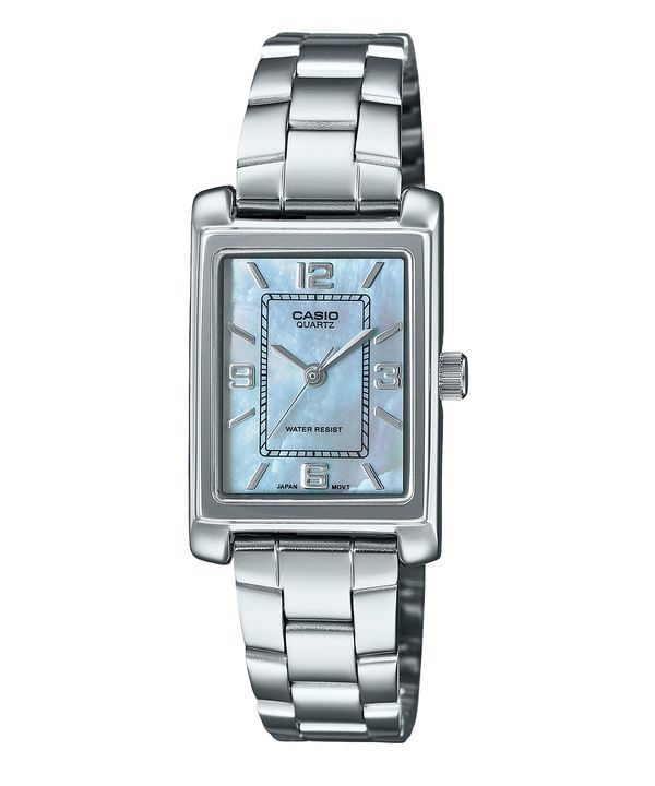 Casio Standard Analog Stainless Steel Mother Of Pearl Dial Quartz LTP-1234DS-2A Women's Watch