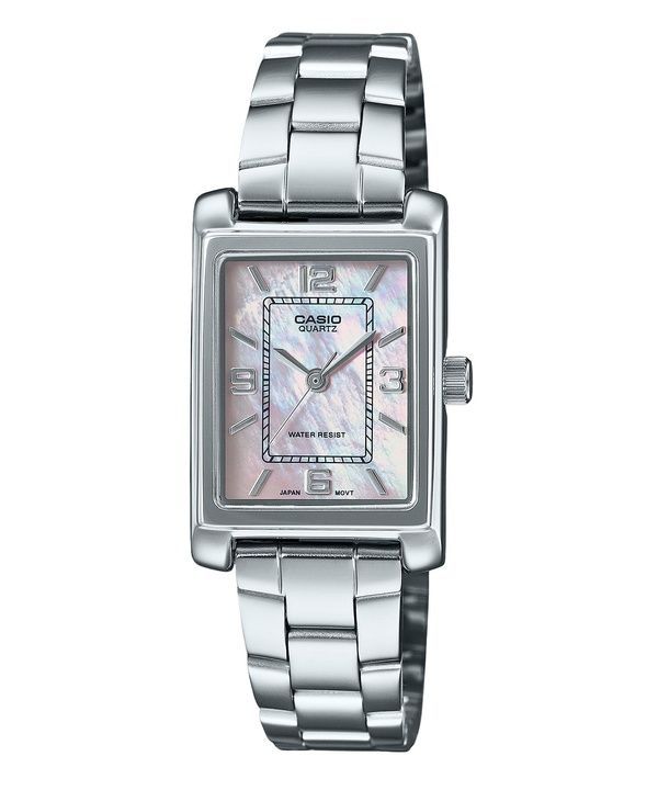 Casio Standard Analog Stainless Steel Mother Of Pearl Dial Quartz LTP-1234DS-4A Women's Watch