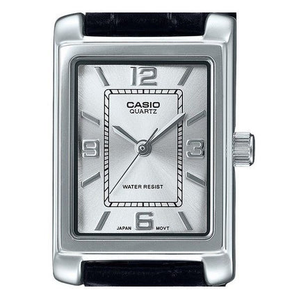 Casio Standard Analog Leather Strap Silver Dial Quartz LTP-1234LL-7A Women's Watch