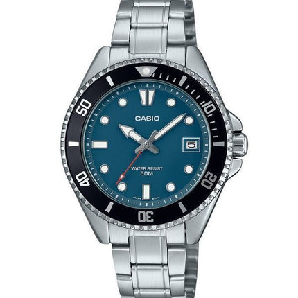 Casio Standard Analog Stainless Steel Blue Dial Quartz MDV-10D-2A1V Men's Watch