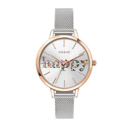 Oui & Me Grande Amourette Silver Dial Stainless Steel Quartz ME010029 Women's Watch