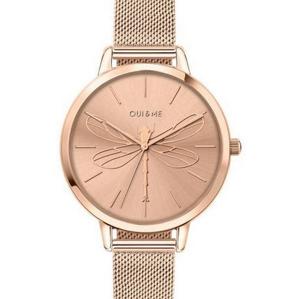 Oui & Me Grande Amourette Rose Gold Tone Stainless Steel Quartz ME010035 Women's Watch