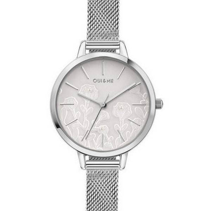 Oui & Me Petite Fleurette Silver Dial Stainless Steel Quartz ME010127 Women's Watch