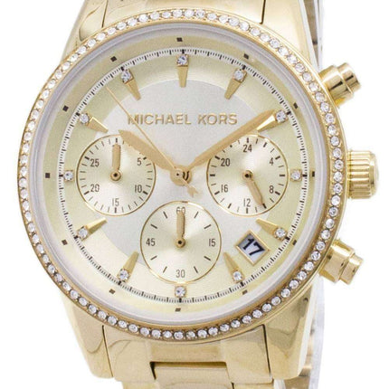 Michael Kors Ritz Chronograph Quartz Diamond Accents MK6356 Women's Watch