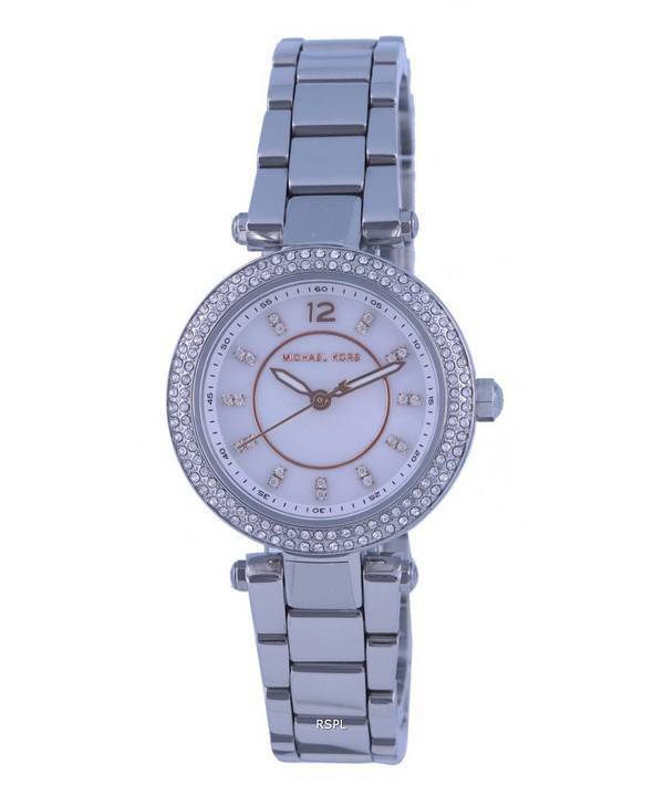 Michael Kors Mini Parker Crystal Accents Silver Dial Quartz MK6932 Women's Watch