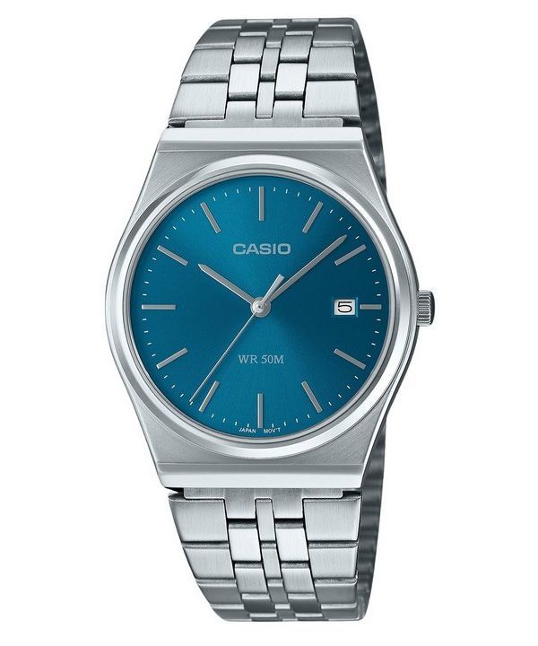 Casio Standard Analog Stainless Steel Blue Dial Quartz MTP-B145D-2A2 Mens Watch