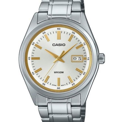 Casio Standard Analog Stainless Steel Silver Dial Quartz MTP-B180D-7AV Men's Watch