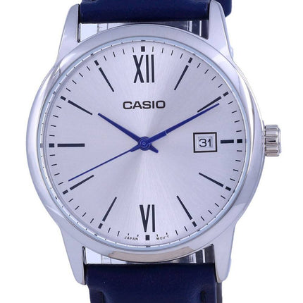 Casio Silver Dial Stainless Steel Analog Quartz MTP-V002L-2B3 MTPV002L-2 Mens Watch