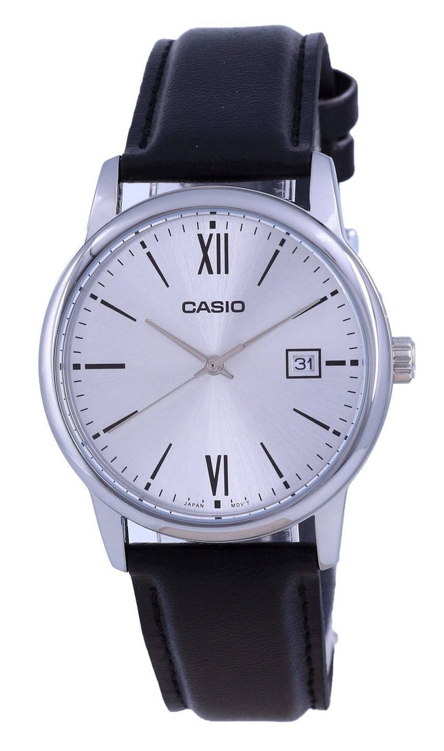 Casio Silver Dial Stainless Steel Analog Quartz MTP-V002L-7B3 MTPV002L-7 Mens Watch