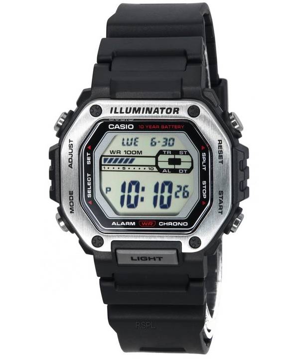 Casio Standard Digital Black Dial Quartz MWD-110H-1A MWD110H-1 100M Men's Watch