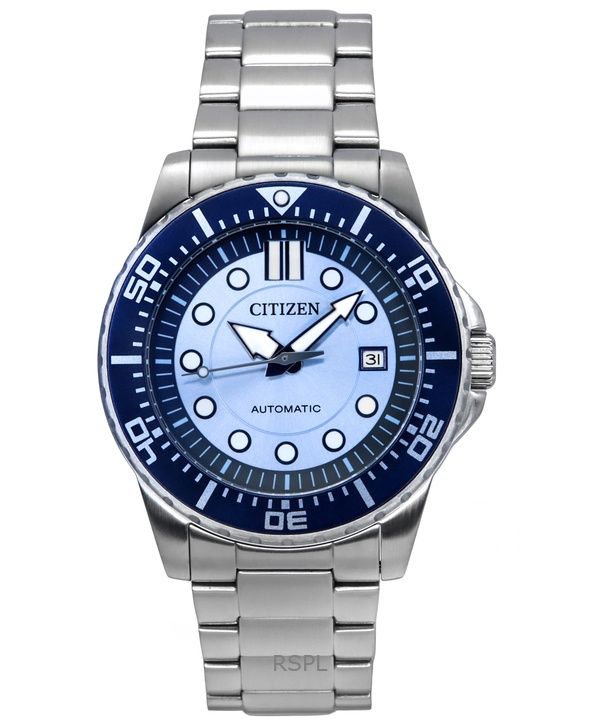 Citizen Limited Edition Stainless Steel Blue Dial Automatic NJ0178-81M 100M Men's Watch