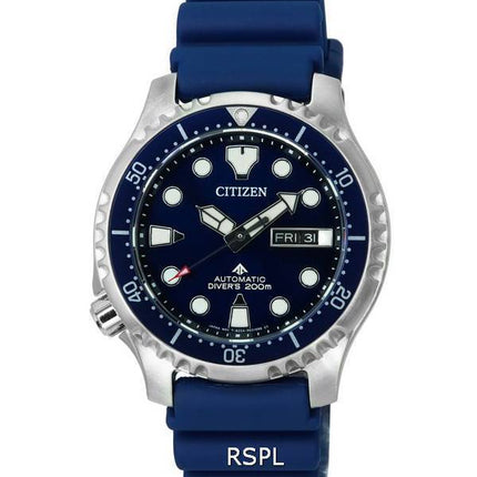 Citizen Promaster Silicon Strap Blue Dial Automatic Diver's NY0141-10L 200M Men's Watch