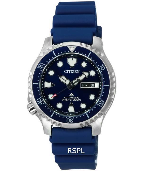 Citizen Promaster Silicon Strap Blue Dial Automatic Diver's NY0141-10L 200M Men's Watch