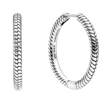 Pandora Moments Charm Hoop Earrings 299532C00 For Women