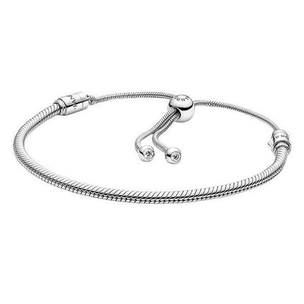 Pandora Moments Snake Chain Slider Bracelet 599652C01-2 For Women