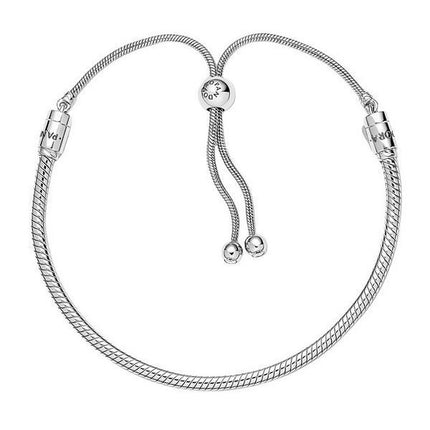 Pandora Moments Snake Chain Slider Bracelet 599652C01-2 For Women