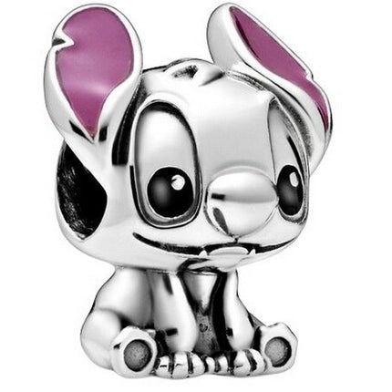 Pandora Disney Lilo And Stitch Silver Charm With Black And Purple Enamel 798844C01 For Women