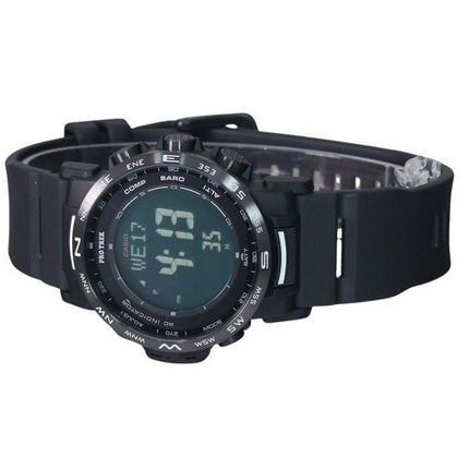 Casio Pro Trek Climber Digital Bio-Based Resin Strap Tough Solar PRW-35Y-1B 100M Mens Watch