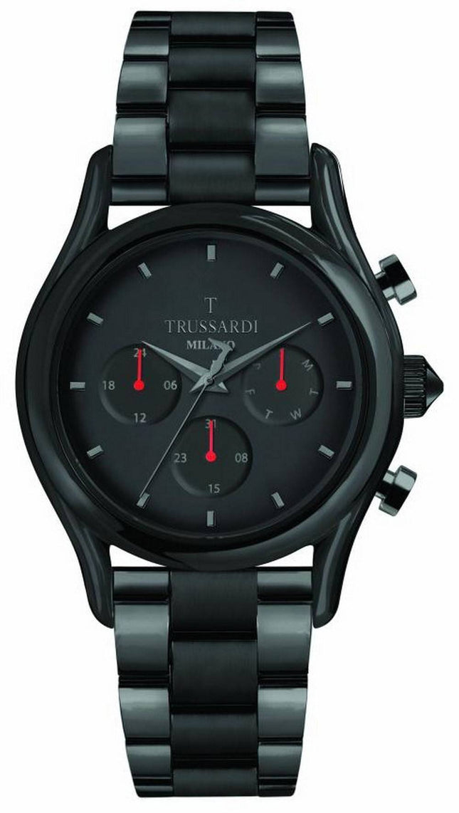 Trussardi T-Light Black Dial Stainless Steel Quartz R2453127009 Mens Watch