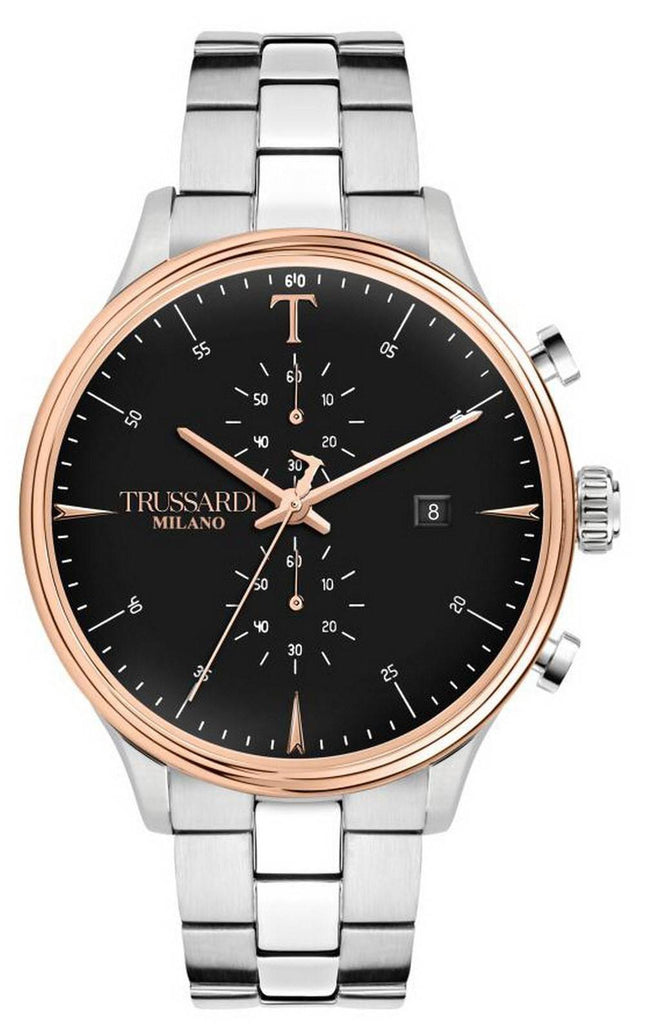 Trussardi T-Complicity Chronograph Black Dial Stainless Steel Quartz R2473630002 Mens Watch