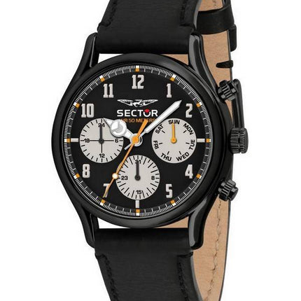 Sector 660 Black Dial Leather Strap Quartz R3251517001 Men's Watch