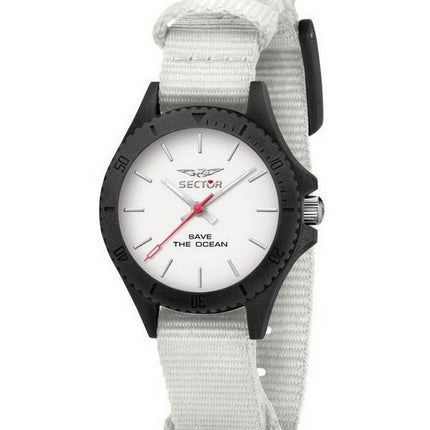 Sector Save The Ocean White Dial Recycle Pet Strap Quartz R3251539503 Women's Watch