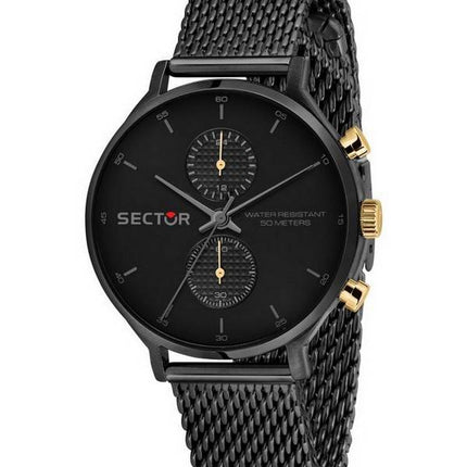 Sector 370 Black Dial Stainless Steel Quartz R3253522001 Men's Watch