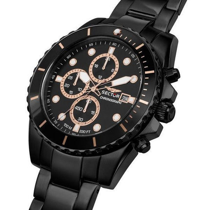 Sector 450 Chronograph Stainless Steel Black Dial Quartz R3273776005 100M Mens Watch