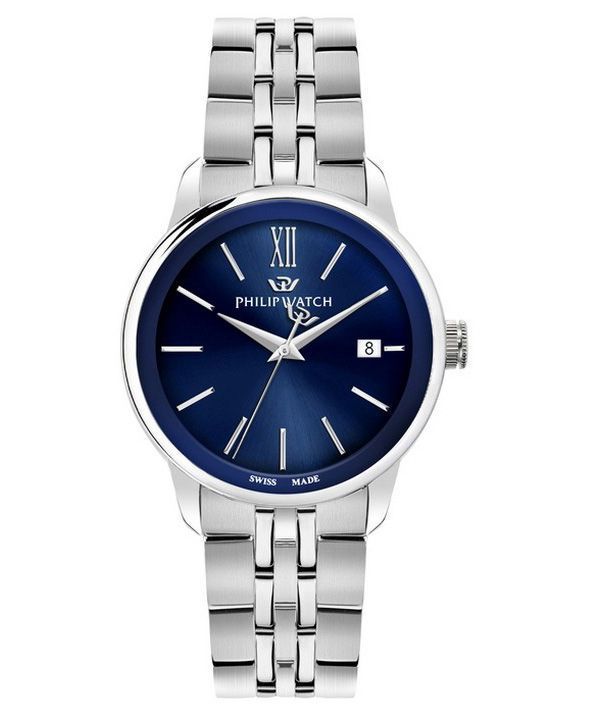 Philip Watch Anniversary Stainless Steel Blue Dial Quartz R8253150040 100M Mens Watch