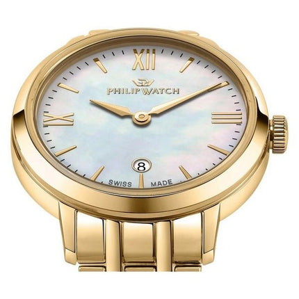 Philip Watch Audrey Gold Tone Stainless Steel Mother Of Pearl Dial Quartz R8253150511 Womens Watch