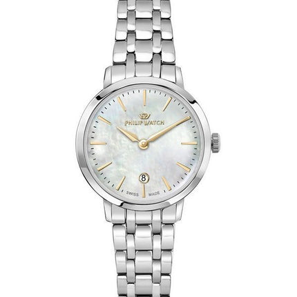 Philip Watch Audrey Stainless Steel Mother Of Pearl Dial Quartz R8253150513 Womens Watch