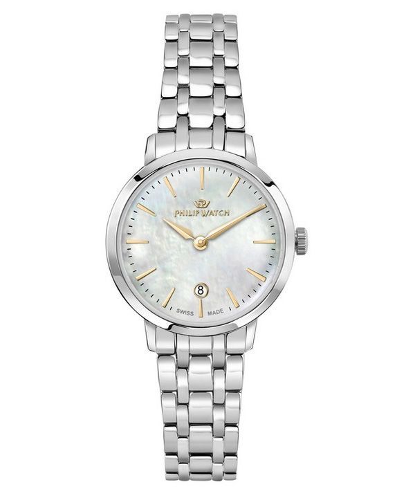 Philip Watch Audrey Stainless Steel Mother Of Pearl Dial Quartz R8253150513 Womens Watch