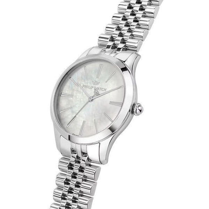 Philip Watch Grace Stainless Steel Mother Of Pearl Dial Quartz R8253208517 100M Womens Watch