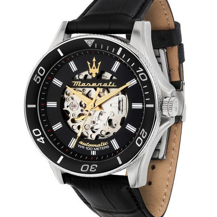 Maserati Sfida 2024 Year Of The Dragon Limited Edition Black Skeleton Dial Automatic R8821140003 100M Mens Watch