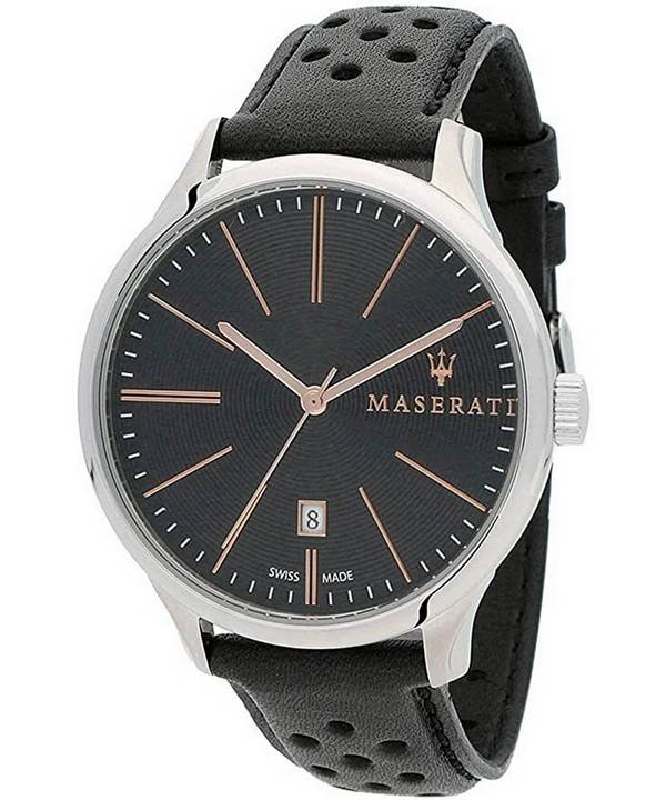 Maserati Attrazione Black Dial Quartz R8851126003 100M Mens Watch