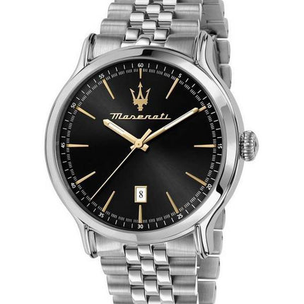 Maserati Epoca Stainless Steel Black Dial Quartz R8853118024 100M Men's Watch