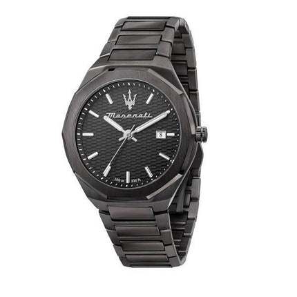 Maserati Stile Black Dial Stainless Steel Quartz R8853142001 100M Mens Watch