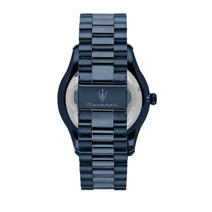 Maserati Tradizione Solar Blue Dial Quartz R8853146003 100M Mens Watch