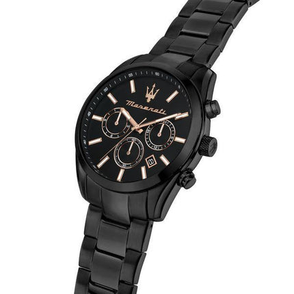 Maserati Attraction Limited Edition Chronograph Stainless Steel Black Dial Quartz R8853151009 Men's Watch