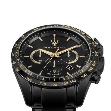 Maserati Traguardo Limited Edition Chronograph Stainless Steel Black Dial Quartz R8873612051 100M Men's Watch