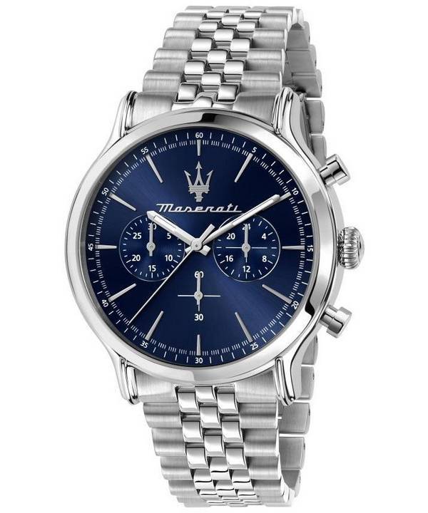 Maserati Epoca Chronograph Stainless Steel Blue Dial Quartz R8873618024 100M Men's Watch