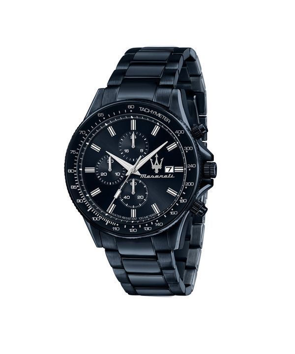 Maserati Sfida Sport Chronograph Stainless Steel Blue Dial Quartz R8873640023 100M Men's Watch