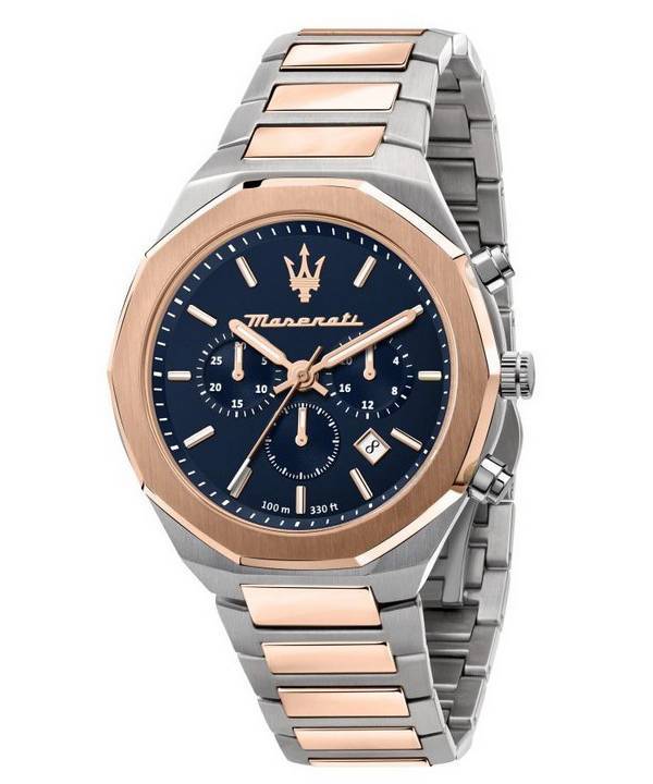 Maserati Stile Chronograph Blue Dial Quartz R8873642002 100M Men's Watch