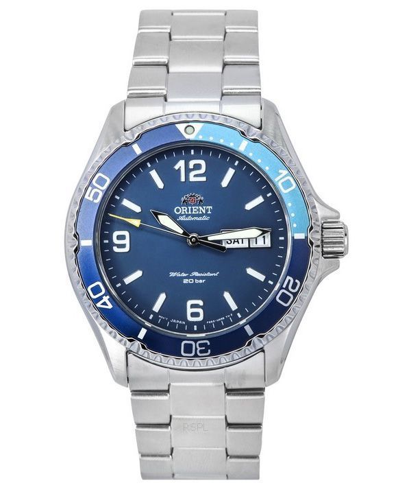 Orient Sports Kamasu Mako III Stainless Steel Blue Dial Automatic Divers RA-AA0818L19B 200M Mens Watch