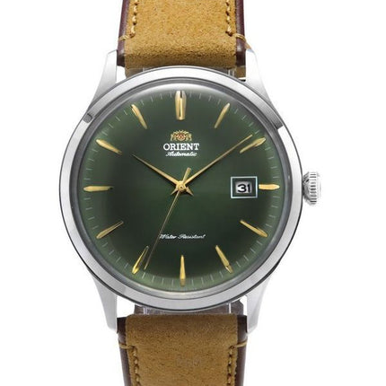 Orient Bambino Version 4 Leather Strap Green Dial Automatic RA-AC0P01E10B Men's Watch