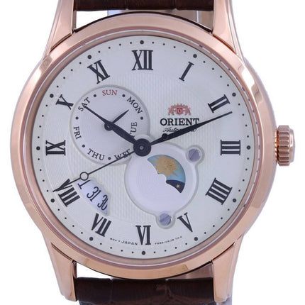 Orient Classic Sun  Moon Champagne Dial Automatic RA-AK0007S10B Mens Watch