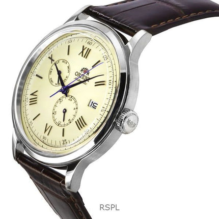 Orient Classic Bambino Version 8 Leather Strap Beige Dial Automatic RA-AK0702Y Men's Watch